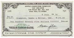kaiyun.com 史蒂夫·乔布斯于 1976 年签署，面值为 175 好意思元的原始苹果电脑公司（苹果公司前称）支票以106,985好意思元被拍卖