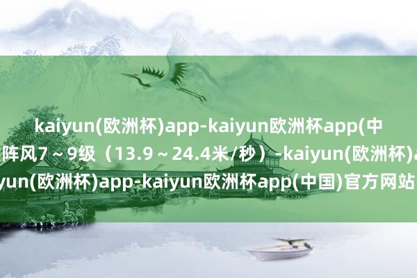 kaiyun(欧洲杯)app-kaiyun欧洲杯app(中国)官方网站-登录入口阵风7～9级（13.9～24.4米/秒）-kaiyun(欧洲杯)app-kaiyun欧洲杯app(中国)官方网站-登录入口