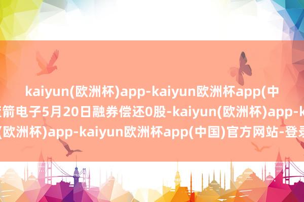 kaiyun(欧洲杯)app-kaiyun欧洲杯app(中国)官方网站-登录入口蓝箭电子5月20日融券偿还0股-kaiyun(欧洲杯)app-kaiyun欧洲杯app(中国)官方网站-登录入口