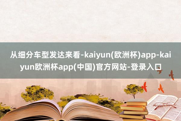 从细分车型发达来看-kaiyun(欧洲杯)app-kaiyun欧洲杯app(中国)官方网站-登录入口