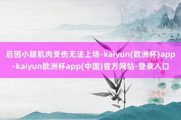 后因小腿肌肉受伤无法上场-kaiyun(欧洲杯)app-kaiyun欧洲杯app(中国)官方网站-登录入口