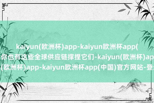 kaiyun(欧洲杯)app-kaiyun欧洲杯app(中国)官方网站-登录入口你也有这些全球供应链撑捏它们-kaiyun(欧洲杯)app-kaiyun欧洲杯app(中国)官方网站-登录入口