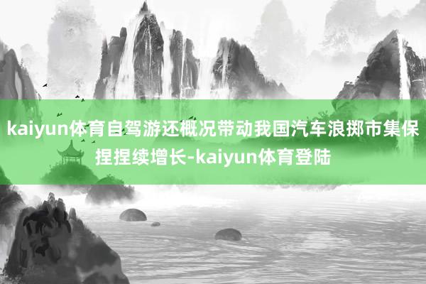 kaiyun体育自驾游还概况带动我国汽车浪掷市集保捏捏续增长